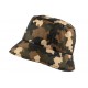 Chapeau Pluie Nyls Création Claire Camouflage marron CHAPEAUX Nyls Création