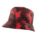 Chapeau Pluie Nyls Création Claire Camouflage Rouge CHAPEAUX Nyls Création