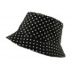 Chapeau Pluie Nyls Création Maud Noir Brillant CHAPEAUX Nyls Création