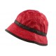 Chapeau Pluie Nyls Création Eleo Rouge CHAPEAUX Nyls Création