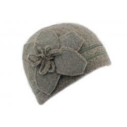 Bonnet Femme laine bouillie Gris clair ANCIENNES COLLECTIONS divers