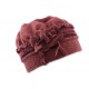 Toque femme en laine bouillie en coloris rose CHAPEAUX Léon montane