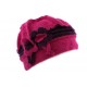 Toque en laine bouillie Olga Léon Montane Fuschia et Pourpre ANCIENNES COLLECTIONS divers