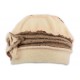 Toque en laine bouillie Olga Léon Montane Beige et Marron CHAPEAUX Léon montane