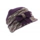 Chapeau Célia Léon Montane en laine bouillie Violet CHAPEAUX Léon montane