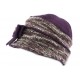 Chapeau Célia Léon Montane en laine bouillie Violet CHAPEAUX Léon montane