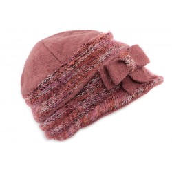 Chapeau Célia léon Montane en laine bouillie Rose CHAPEAUX Léon montane