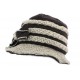 Chapeau Carla Léon Montane laine bouillie Noir et Gris CHAPEAUX Léon montane