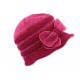 Chapeau Carla Léon Montane laine bouillie Rose et Fuschia CHAPEAUX Léon montane