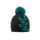 Bonnet à pompon Race Nyls Création Marine et Turquoise BONNETS Nyls Création