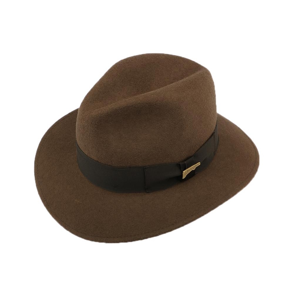 Chapeau Indiana Jones Marron - Fedora qualité Mayser - Hatshowroom