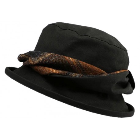Chapeau Pluie Emma Olney Headwear Noir ANCIENNES COLLECTIONS divers