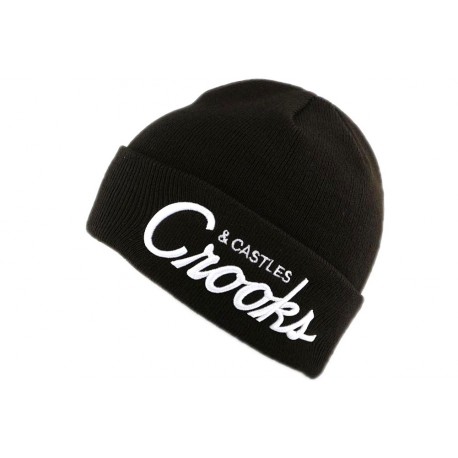 Bonnet Crooks and Castles Team Crooks Noire ANCIENNES COLLECTIONS divers