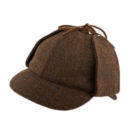 Casquette Sherlock Holmes en tweed Marron par Christys' London ANCIENNES COLLECTIONS divers