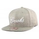 Snapback Crooks and Castles Script New Era Grise ANCIENNES COLLECTIONS divers