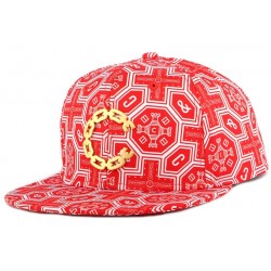 Strapback Crooks and Castles Thuxury Venetian Rouge CASQUETTES CROOKS & CASTLES