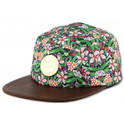 Casquette 5 Panel Hype Spiral Blossom Florale Verte ANCIENNES COLLECTIONS divers