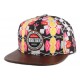 Snapback Hype Jewellery Floral Noire et marron CASQUETTES HYPE