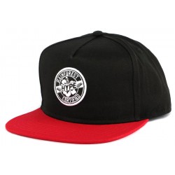 Snapback Hype RAINFOREST Noire et Rouge CASQUETTES HYPE