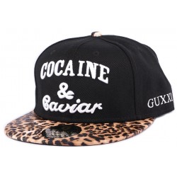 Snapback Noire Léopard JBB Couture ANCIENNES COLLECTIONS divers