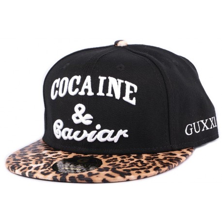 Snapback Noire Léopard JBB Couture ANCIENNES COLLECTIONS divers