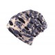 Bonnet Camouflage Bleu Oversize Nyls Création ANCIENNES COLLECTIONS divers