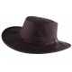 Chapeau Cuir Marron Sundowner Barmah Hats ANCIENNES COLLECTIONS divers