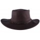 Chapeau Cuir Marron Sundowner Barmah Hats ANCIENNES COLLECTIONS divers