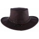 Chapeau Cuir Marron Sundowner Barmah Hats ANCIENNES COLLECTIONS divers