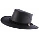 Chapeau Cuir Noir Brady Oil par Barmah Hats ANCIENNES COLLECTIONS divers