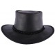 Chapeau Cuir Noir Brady Oil par Barmah Hats ANCIENNES COLLECTIONS divers