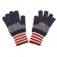 Gants mixte modèle USA Bleu, Blanc et Rouge Gants Hip Hop Honour