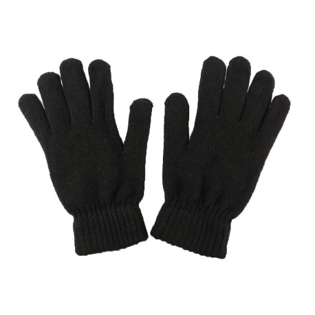 Gants unis Noir par Léon Montane Gants Léon montane