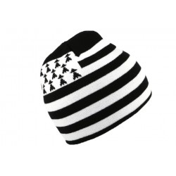 Bonnet Biker Breton Noir et Blanc ANCIENNES COLLECTIONS divers