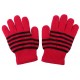 Gants Enfant Rayés Rouge et Noir Gants Léon montane