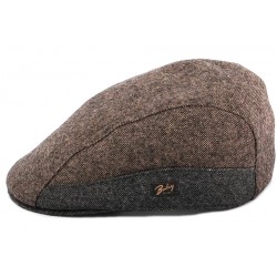 Casquette Plate Port Marron et Grise Bailey CASQUETTES Bailey