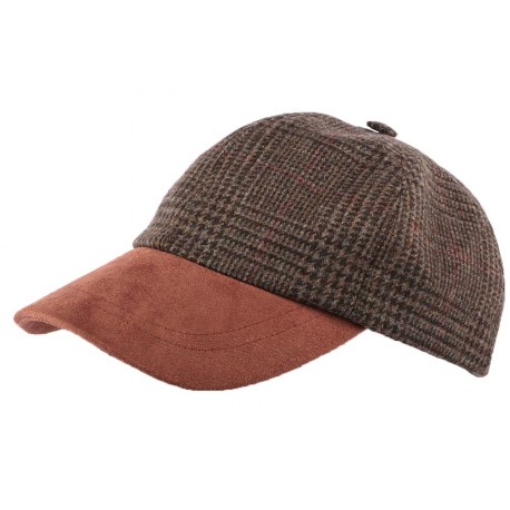 Casquette Baseball Tweed Marron Olney headwear CASQUETTES Olney Headwear Limited