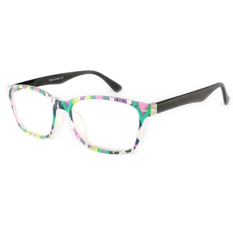 Lunettes Loupes Art Pop Noir, Vert et Rose Dioptrie +1 Lunettes Loupes New Time