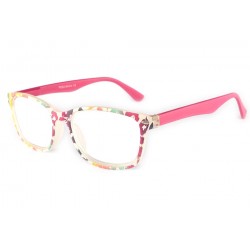 Lunettes Loupes Art Pop Rose, Fuchsia et Blanc Dioptrie+1 Lunettes Loupes New Time