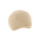 Bonnet enfant Beige en laine tricoté Main R Mountain ANCIENNES COLLECTIONS divers