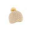Bonnet Pompon Grosse maille uni Beige ANCIENNES COLLECTIONS divers