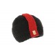 Bonnet Enfant Noir et Rouge en laine R Mountain ANCIENNES COLLECTIONS divers