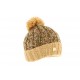 Bonnet pompon Maille Ice Beige par Rmountain ANCIENNES COLLECTIONS divers