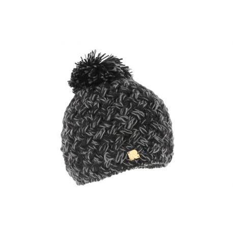 Bonnet Pompon Grosse Maille Noir par Rmountain ANCIENNES COLLECTIONS divers