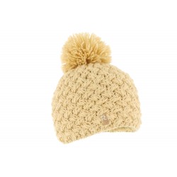 Bonnet enfant Beige Laine croisée RMountain ANCIENNES COLLECTIONS divers