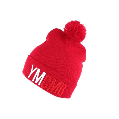 Bonnet YMCMB Rouge avec Pompon ANCIENNES COLLECTIONS divers