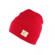 Bonnet Rouge JBB Couture avec revers BONNETS JBB COUTURE