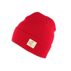 Bonnet Rouge JBB Couture avec revers BONNETS JBB COUTURE