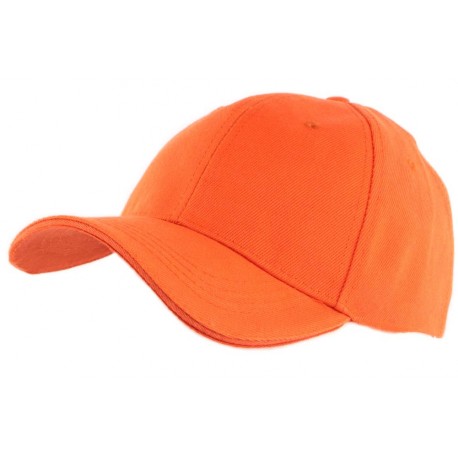 Casquette Baseball Orange CASQUETTES Nyls Création