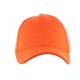 Casquette Baseball Orange CASQUETTES Nyls Création